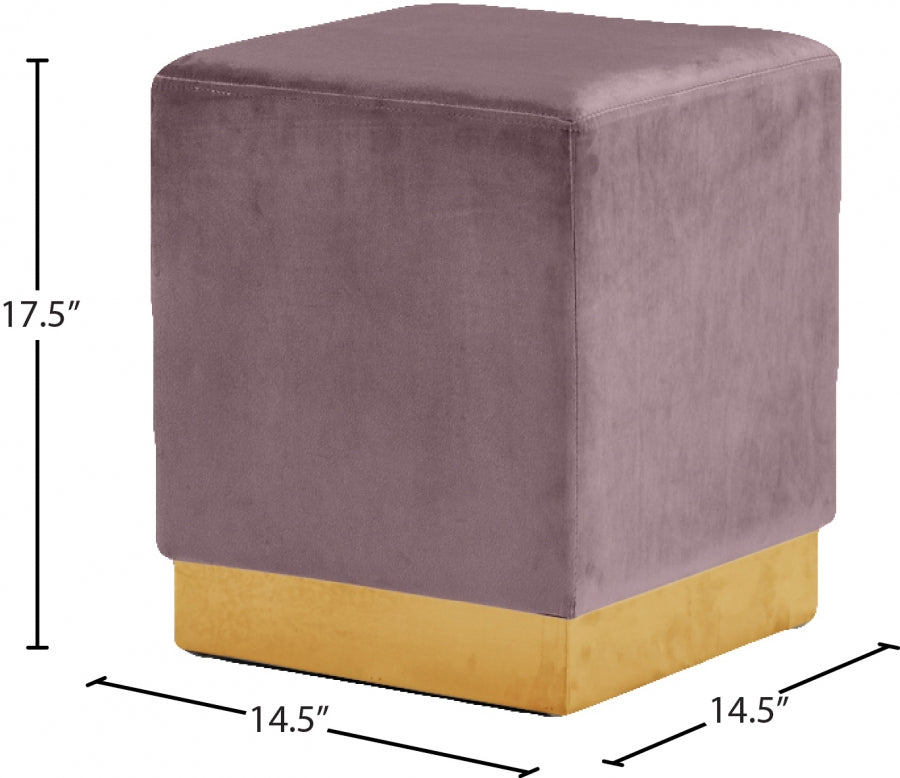 Pouf en velours Jax | Tabouret