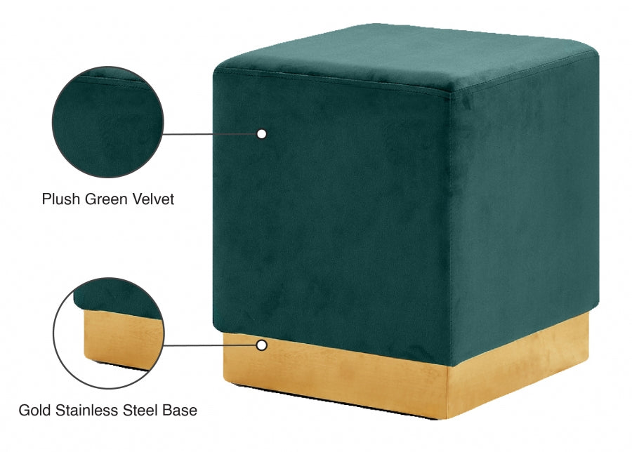 Pouf en velours Jax | Tabouret
