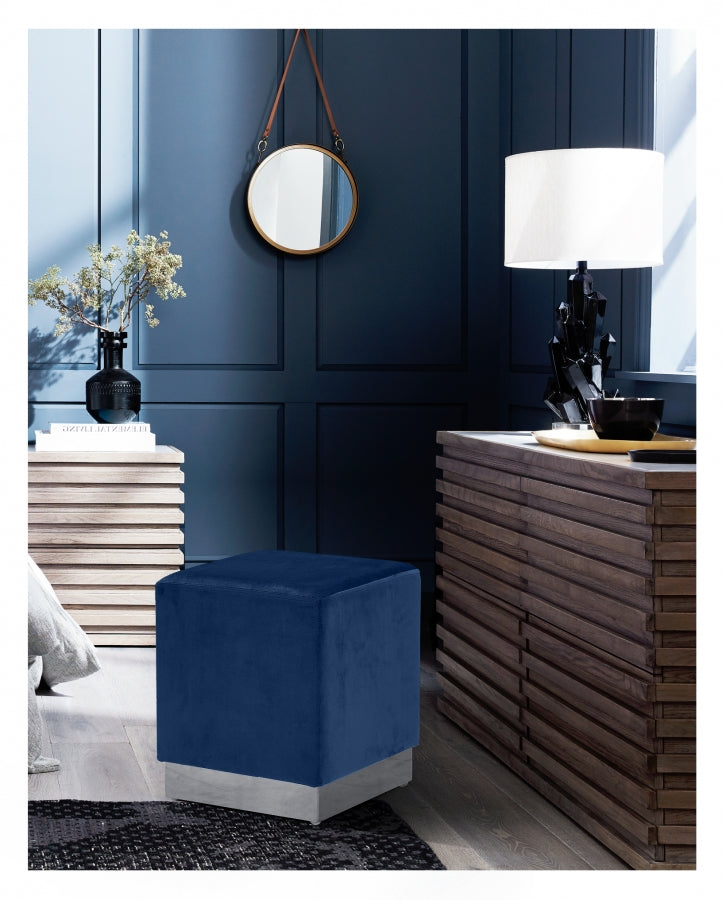 Pouf en velours Jax | Tabouret