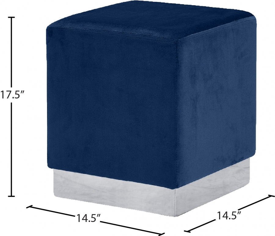 Pouf en velours Jax | Tabouret
