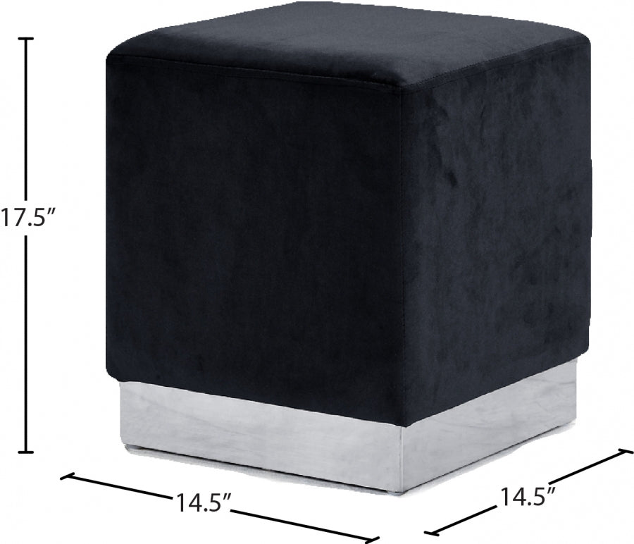 Pouf en velours Jax | Tabouret