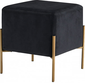 Pouf en velours Isla | Tabouret