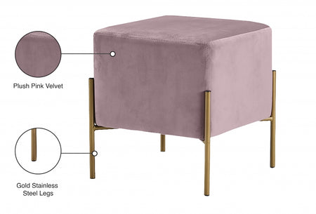 Pouf en velours Isla | Tabouret