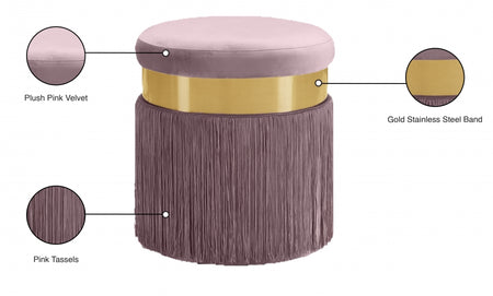 Pouf en velours Yasmine | Tabouret