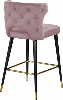 Tabouret de comptoir en velours Kelly