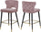 Tabouret de comptoir en velours Kelly