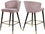 Tabouret de comptoir en velours Cassie