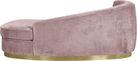 Chaise longue en velours Julian 