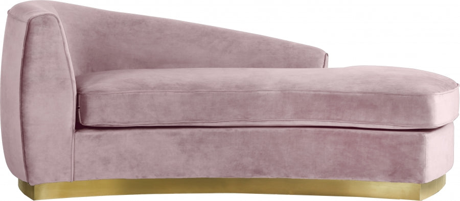 Chaise longue en velours Julian