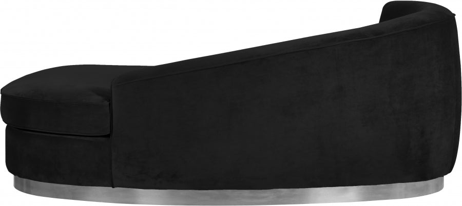 Chaise longue Julian en velours