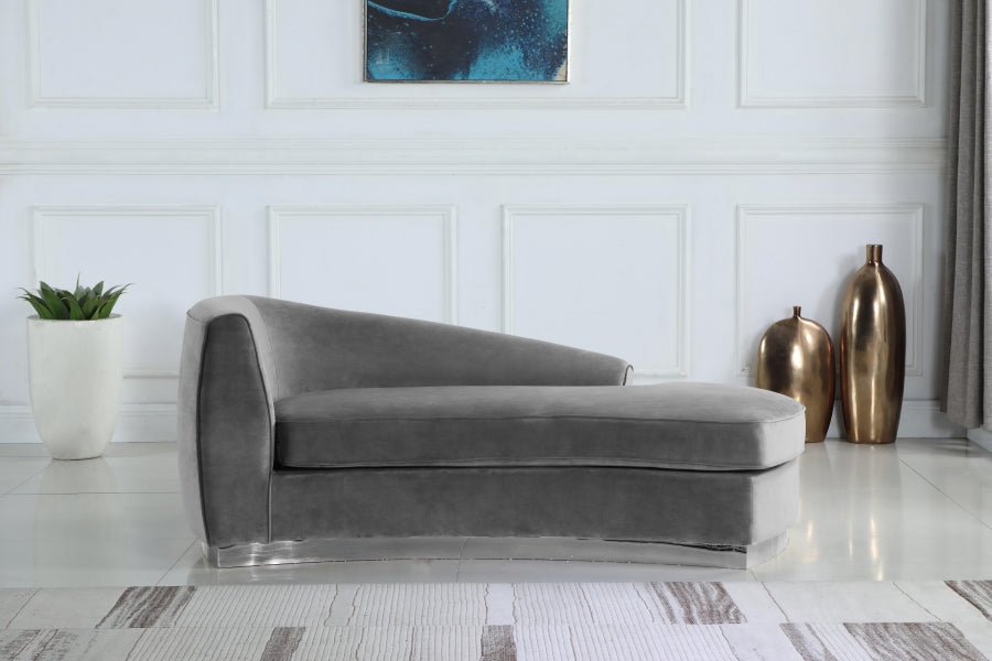 Chaise longue Julian en velours
