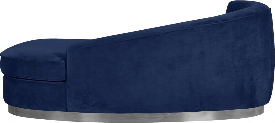 Chaise longue Julian en velours