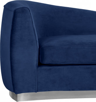 Chaise longue Julian en velours