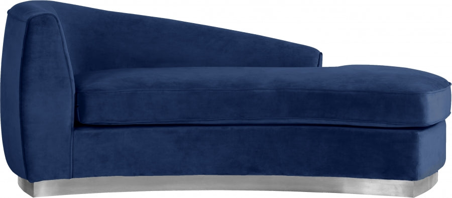 Chaise longue Julian en velours