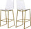 Tabouret de comptoir doré Lumen