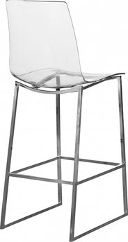 Tabouret de comptoir chromé Lumen