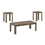 SET DE TABLE - 3PCS / TAUPE FONCE