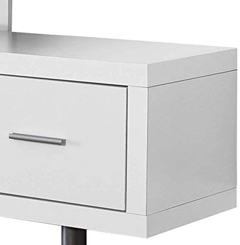 MEUBLE TV - 60"L / BLANC AVEC 1 TIROIR