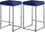 Tabouret de comptoir en velours Nicola