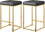 Tabouret de comptoir en similicuir Nicola