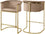 Tabouret de comptoir en velours Donatella