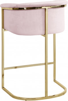 Tabouret de comptoir en velours Donatella