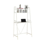 BUREAU D'ORDINATEUR - 32"L / DESSUS BLANC / METAL BLANC