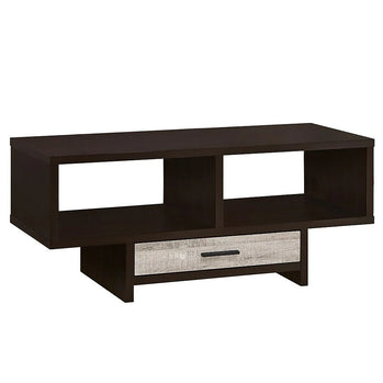 TABLE BASSE - ESPRESSO / ASPECT BOIS TAUPE 
