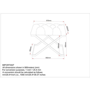 Banc Aldo en noir/argent