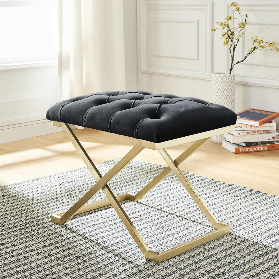 Banc Rada en Noir/Or