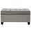 Pouf de rangement rectangulaire Sally en gris