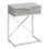 TABLE D'APPOINT - 24"H / CIMENT GRIS / METAL CHROME 