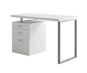 BUREAU D'ORDINATEUR - 48"L / BLANC ORIENTATION GAUCHE OU DROITE