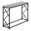 TABLE D'APPOINT - 44"L / CONSOLE D'ENTREE METAL GRIS / NOIR