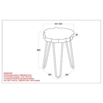 Table d'appoint Nila en gris clair