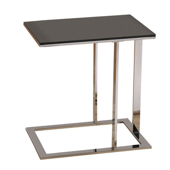 Table d'appoint Mod en chrome/noir