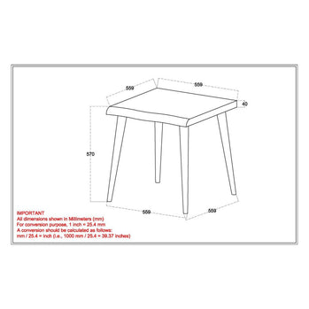 Table d'appoint Arnav en noyer