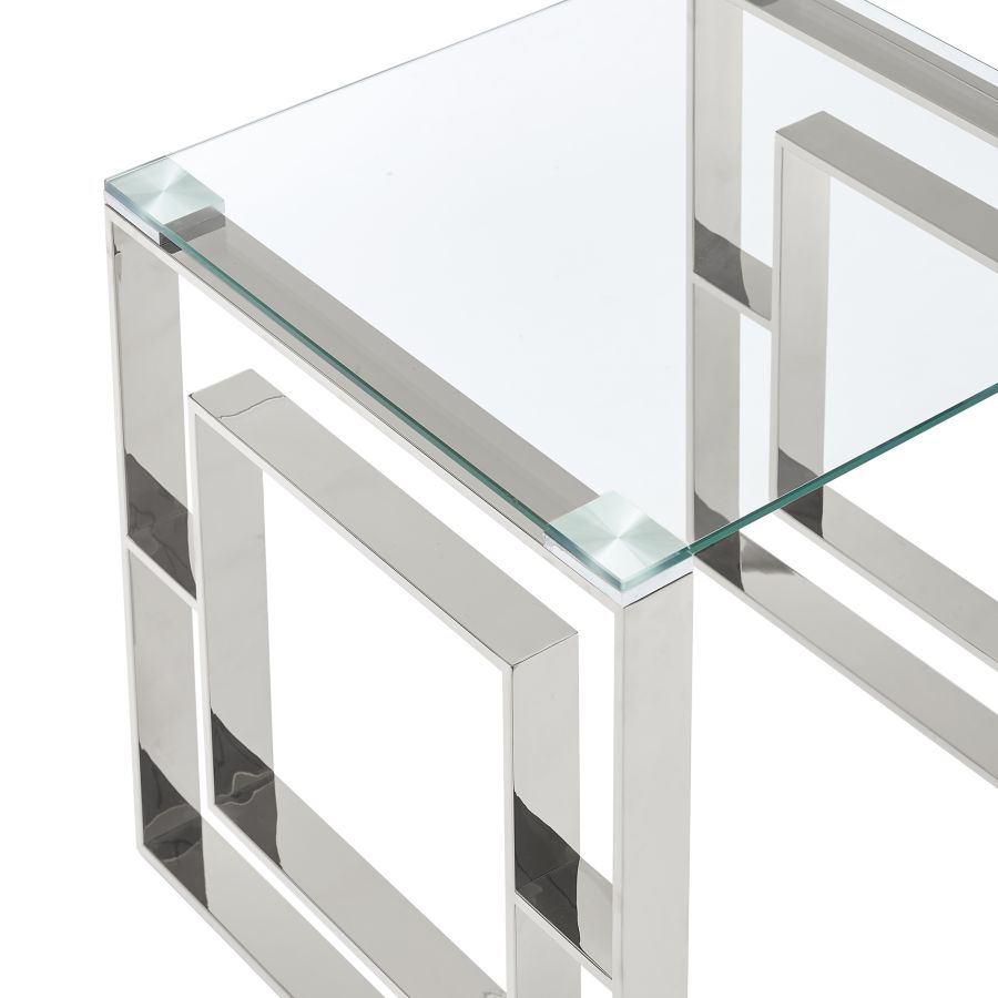 Table d'appoint Eros en argent