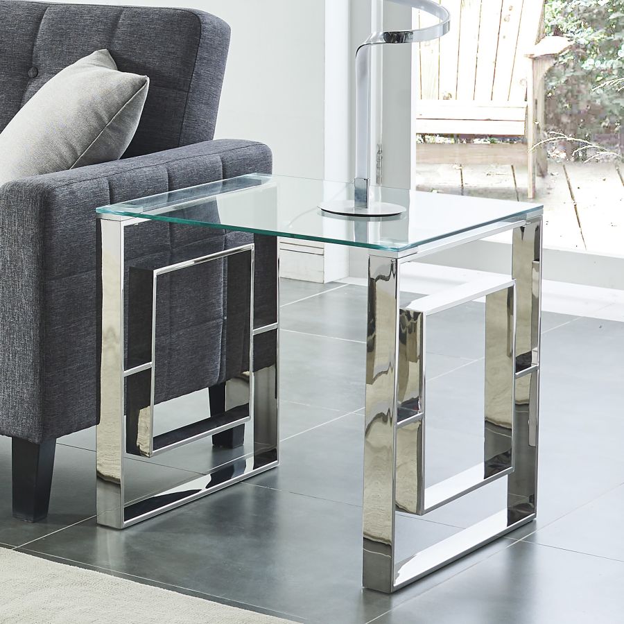 Table d'appoint Eros en argent