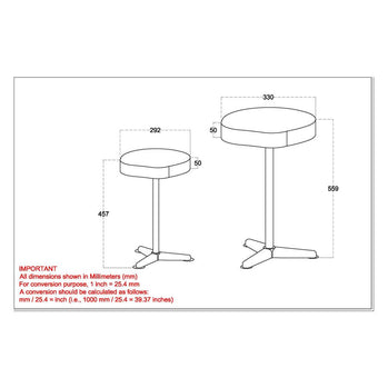 Table d'appoint Keya en naturel