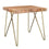 Table d'appoint Madox en or naturel et vieilli