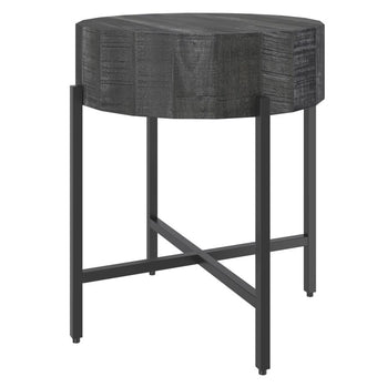 Table d'appoint ronde Blox en gris