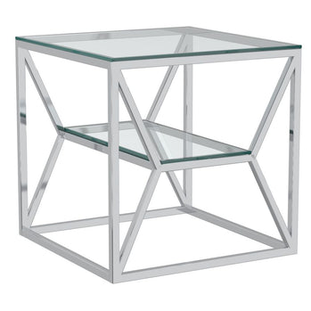 Table d'appoint Dragor en argent