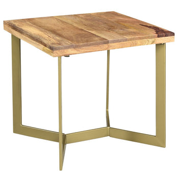 Table d'appoint Zivah en or naturel et vieilli