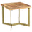 Table d'appoint Zivah en or naturel et vieilli