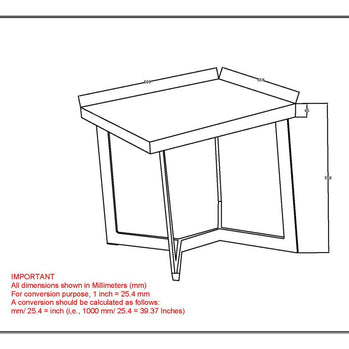 Table d'appoint Zivah en or naturel et vieilli