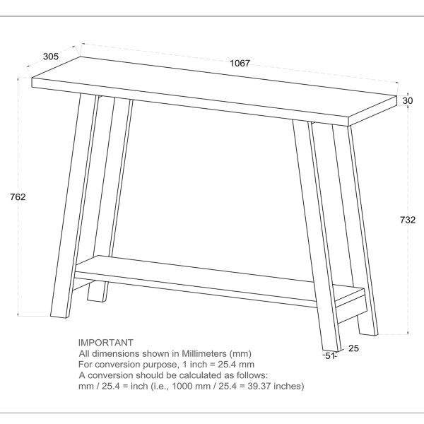 Table console Volsa en récupération