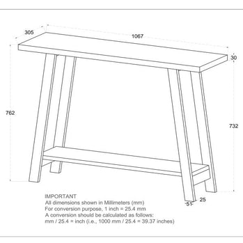 Table console Volsa en récupération