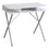 BUREAU D'ORDINATEUR - 31"L / DESSUS BLANC / METAL ARGENT