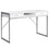 BUREAU D'ORDINATEUR - 48"L / BLANC / METAL ARGENT 